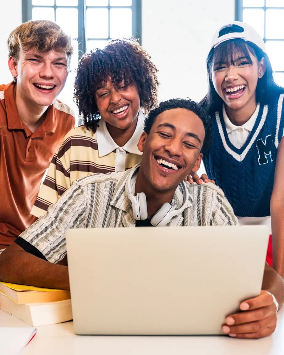Students learning together