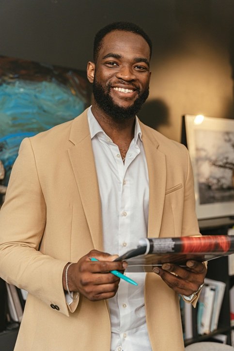 Man smiling